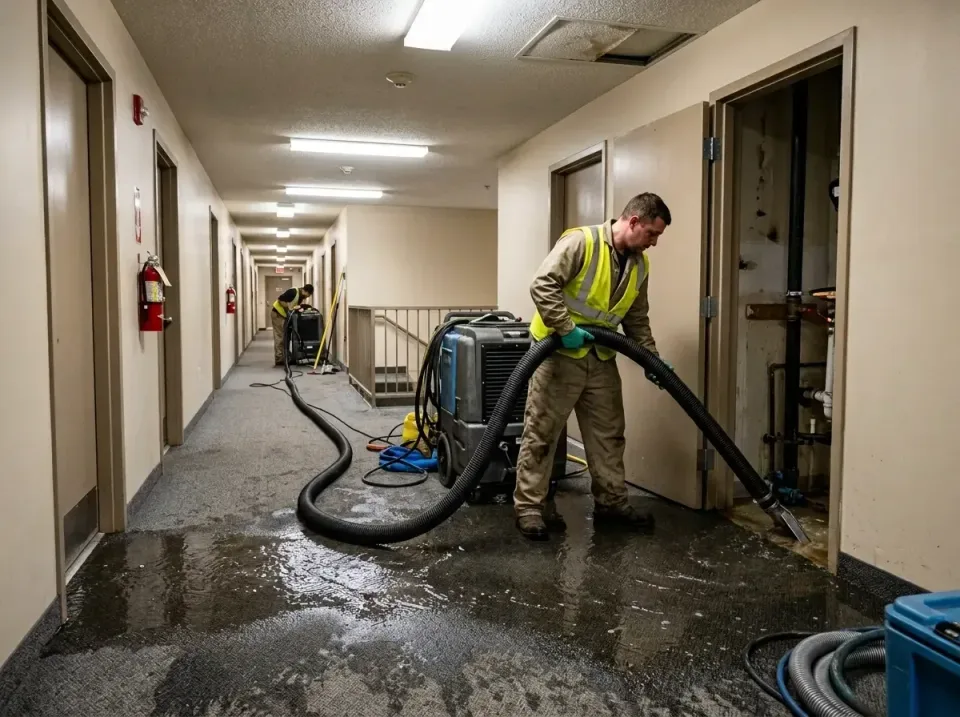multi-unit-apartment-hallway-f-005 — frequently asked questions, Emergency Burst Pipe Water Extraction & Removal in Grovevil…